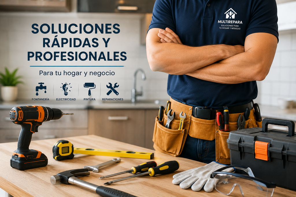 Técnico de MultiRepara realizando servicios de reparación y mantenimiento